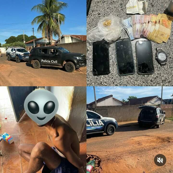 Imagem de compartilhamento para o artigo Traficante solto recentemente, é preso novamente pela polícia em Aparecida do Taboado da MS Todo dia